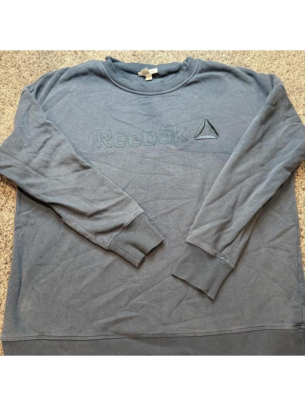 Reebok Gray Crewneck Sweatshirt with Logo
